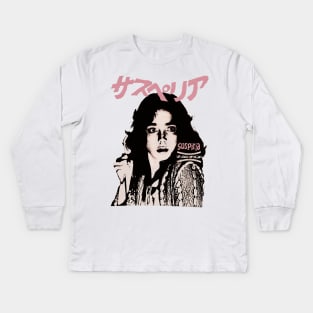 Pink Suspiria Kids Long Sleeve T-Shirt